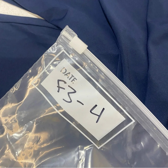 H Halston Wide Leg Ankle Stretch Ankle Pants Navy Blue L - Picture 7 of 7